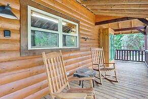 Mtn Views, Yard, & Fire Pit: Multi-level Cabin