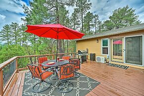 Fire Pit, Deck & Grill: Serene Prescott Cabin!