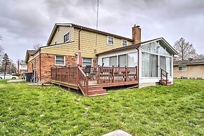 Suburban Detroit Home w/ Porch, Yard & Fire Pit!