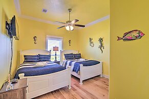 Deck + Fire Pit: Updated Crystal Beach Retreat!