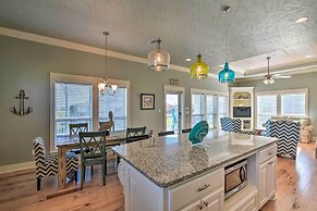 Deck + Fire Pit: Updated Crystal Beach Retreat!