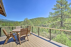 Deck & Mogollon Rim Views: Secluded Payson Cabin