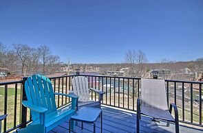 Deck & Fire Pit: Lake-view Osage Beach Home!