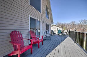 Deck & Fire Pit: Lake-view Osage Beach Home!