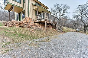 Medicine Park Cabin Rental w/ Mountain View
