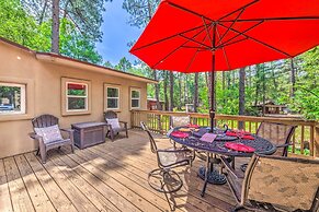 Riverfront Ruidoso Cabin w/ Deck, Walk to Midtown!