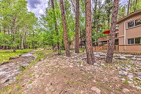Riverfront Ruidoso Cabin w/ Deck, Walk to Midtown!