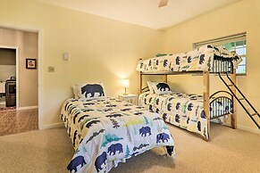 Steps to River: Big Bass Lake House w/ Grill!