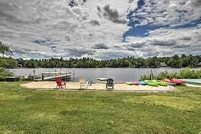 New Hampshire Home w/ Private Beach, Dock & Rafts!