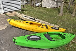 Cozy Balsam Lake Home: Deck, Private Dock + Kayaks