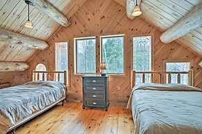 Custom Log Cabin w/ Deck & 45 Acres by Pine River!
