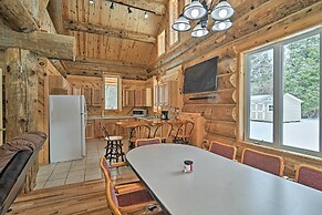Custom Log Cabin w/ Deck & 45 Acres By Pine River!