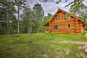 Custom Log Cabin w/ Deck & 45 Acres By Pine River!