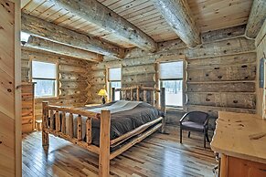 Custom Log Cabin w/ Deck & 45 Acres By Pine River!