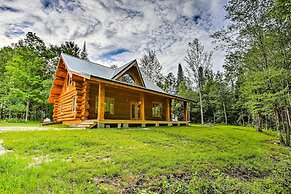 Custom Log Cabin w/ Deck & 45 Acres By Pine River!