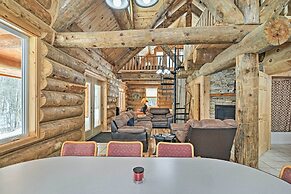 Custom Log Cabin w/ Deck & 45 Acres By Pine River!