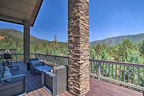 Fireplace, Mogollon Rim Views: Luxury Pine Home