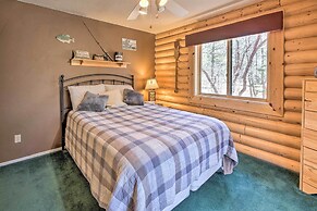 Log Cabin on 2 Acres: Fenced Yard by Forest!