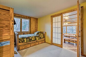 Riverfront Manton Cabin w/ Pool Table & Fire Pit!