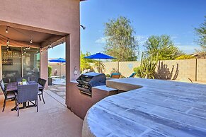Fire Pit, Covered Patio: Stylish Goodyear Refuge