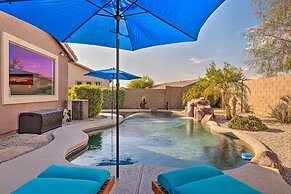 Fire Pit, Covered Patio: Stylish Goodyear Refuge