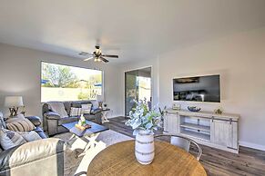 Fire Pit, Covered Patio: Stylish Goodyear Refuge