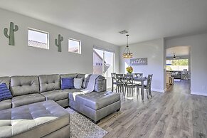 Fire Pit, Covered Patio: Stylish Goodyear Refuge