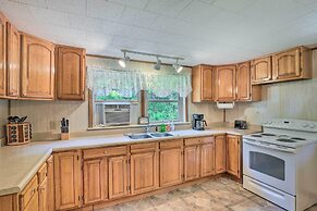 Porch & On-site Creek: Marshall Cabin Retreat