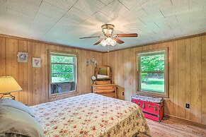 Porch & On-site Creek: Marshall Cabin Retreat