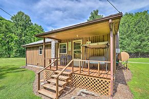 Porch & On-site Creek: Marshall Cabin Retreat