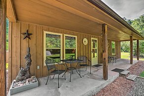 Porch & On-site Creek: Marshall Cabin Retreat