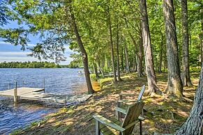 Maine Lakefront Escape: Dock, Watercraft, Fire Pit