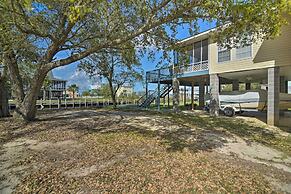 Fish at Canalfront Bay St Louis Home - Dock & Deck