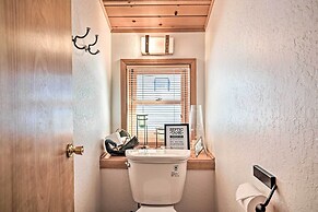 5 Mi to Hiking: Custom Cabin w/ Deck in Arnold!