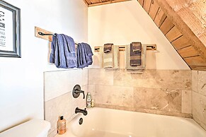 5 Mi to Hiking: Custom Cabin w/ Deck in Arnold!