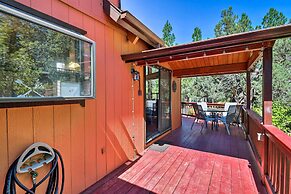 Fire Pit & Furnished Deck: Modern Munds Park Cabin