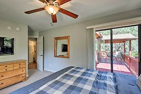 Fire Pit & Furnished Deck: Modern Munds Park Cabin