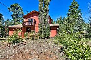 Fire Pit & Furnished Deck: Modern Munds Park Cabin