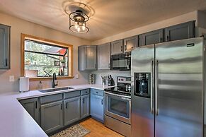 Fire Pit & Furnished Deck: Modern Munds Park Cabin