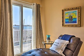 Waterfront Home w/ Large Deck & Dock on Narrow Bay