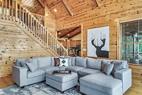 Game Rooms + Views: Spacious Mtn Cabin in Murphy!