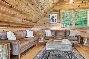 Game Rooms + Views: Spacious Mtn Cabin in Murphy!