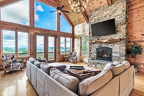Game Rooms + Views: Spacious Mtn Cabin in Murphy!