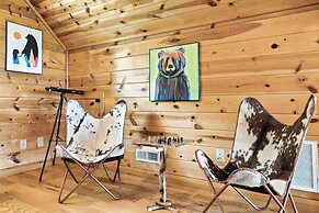 Game Rooms + Views: Spacious Mtn Cabin in Murphy!