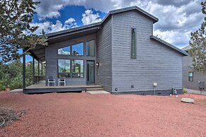 Fire Pit, Deck & Mtn Views: Upscale Pine Cabin!