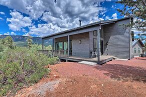 Fire Pit, Deck & Mtn Views: Upscale Pine Cabin!