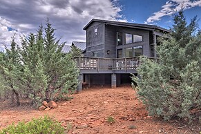 Fire Pit, Deck & Mtn Views: Upscale Pine Cabin!