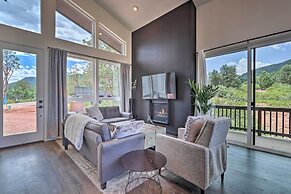 Fire Pit, Deck & Mtn Views: Upscale Pine Cabin!