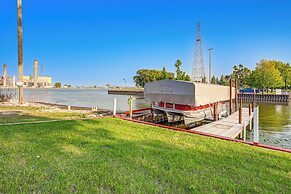 Waterfront Bay City Home w/ Dock & Boat Launch!