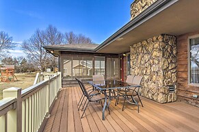 Milford Lake Vacation Rental: Walk to Beach!